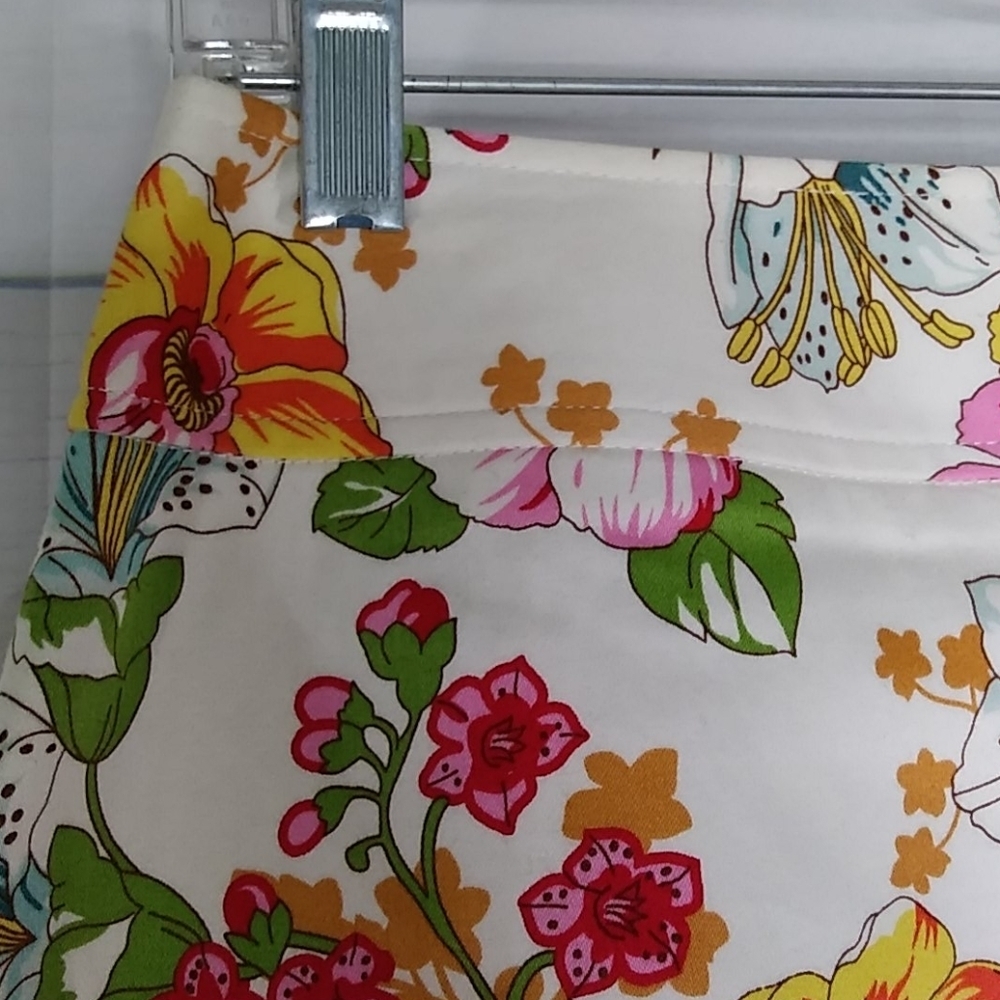 Rafaella Floral A-Line Skirt Sz 8 - Picture 3 of 6